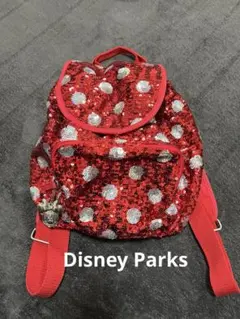 ディズニーパーク レトロ ミニー マウス スパンコール バックパック リュック
