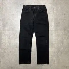 90sリーバイス505ブラックデニムw32l30ゴールデン濃黒サルファメキシコ製
