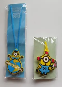 ミニオンズ ユニバーサルスタジオ 他 カラフル 光る ペンダント2種セット