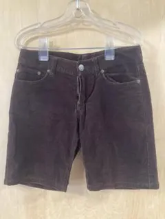 ブラウン コーデュロイ ショートパンツ M
