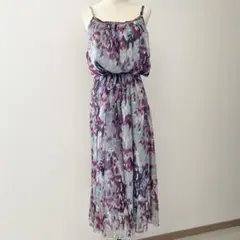 シュカ　総柄　２ウェイ　ロングワンピース