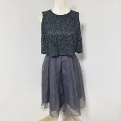 kaene/カエン レース×チュール コンビドレス ワンピース【S～M】36