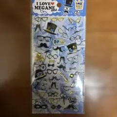 平成レトロ：I LOVE MEGANE ぷっくりシールセット
