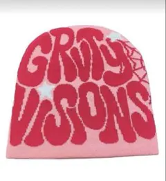 ビーニー ニット帽 y2k ストリート hiphop グランジ ピンク