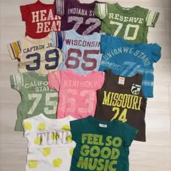 デニムダンガリー　Tシャツ　セット　80 11枚　まとめ売り　グルービー