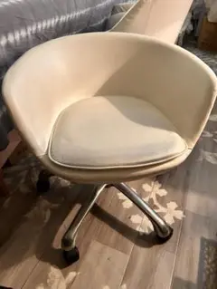 ホワイト デスクチェア 合成皮革