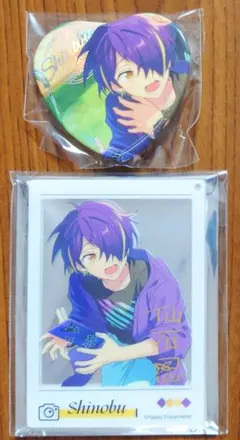 あんスタ 忍 心光印彩 缶バ チェキ風 アクキー 中国 海外