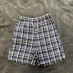 MUJI チェック柄ハーフパンツ 110cm
