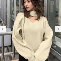 MURUA チョーカーニット