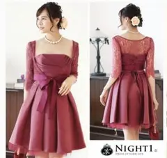 結婚式 ワンピースパーティードレス M