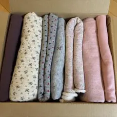 ニット生地 7種セット まとめ売り 無地　花柄 ハート柄 使いかけ、新品あり