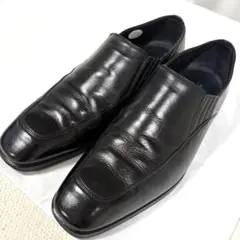 BURBERRY バーバリー メンズ プレーントゥ 黒 本革 25.5cm