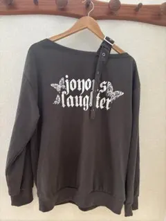 GORGE オフショルダー ダークグレー セーター トレーナー 春