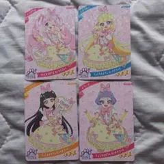 ひみつのアイプリカード　てんしなえびてんだいすきコーデ　４枚セット売り