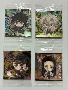 鬼滅の刃 無一郎 実弥 カナヲ カナエ ディフォルメシールウエハースシールセット