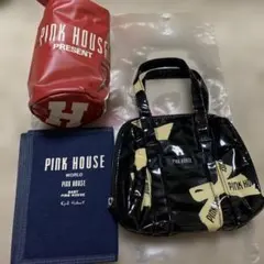 最終価格 PINK HOUSE ポーチ バッグ 3点セットのサムネイル