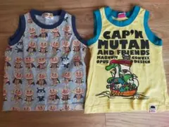 タンクトップ 90 ２枚組 アンパンマン 男の子
