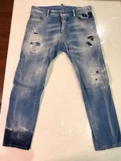 美品 ディースクエアード DSQUARED2 バイカー メンズ デニム ロゴのサムネイル
