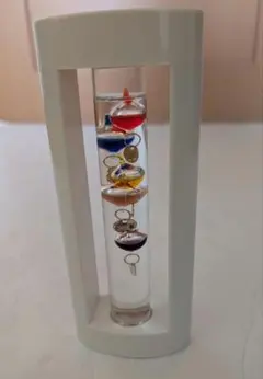 300◆樹脂フレーム付きガラスフロート温度計