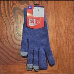 く*ー様 MIZUNO ミズノ ブレスサーモ 吸湿発熱 手袋 ニットグローブL