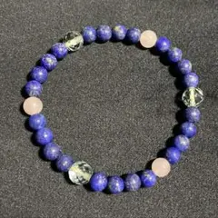 恋愛運 パワーストーン❤️ブレスレット ラピスラズリ ローズクォーツ 水晶