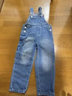 SHEIN デニムオーバーオール 5Y 青 キッズ サロペット