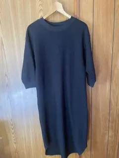 ユニクロ　ワッフルワンピース
