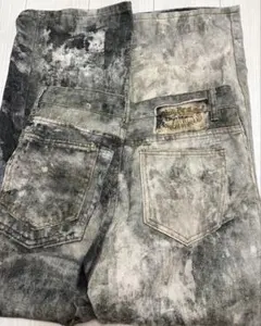 90's Kirkland Signature シルバーデニム ハンドペイント - メルカリ
