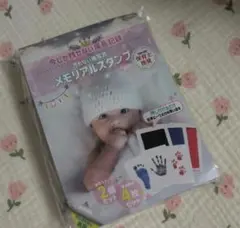 新品未開封 メモリアルスタンプ ピンク 手形 足形 汚れない インク ベビーのサムネイル
