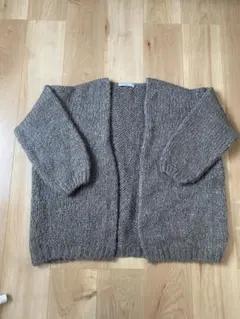 TRICOTS JEAN MARC ニットカーディガン　グレーベージュ