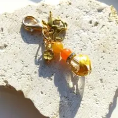 縁起物干支馬×水晶×梅×アベンチュリンキーホルダーチャーム☆天然石パワーストーン