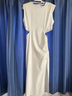 ZARA ノースリーブホワイトドレス Sサイズ