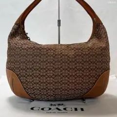 【美品】コーチ 6618 エルゴ風 ハンプトンズ ミニシグネチャー ハンドバッグ