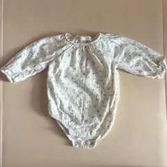 ZARA 花柄コットンロンパース 1-3m