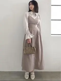 dazzlin キャミレイヤードシャツワンピース