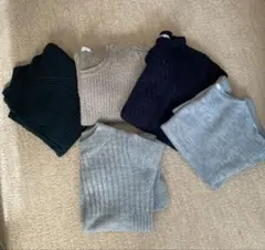 レディース長袖ニット5枚セット