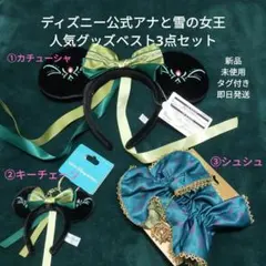 新品 ディズニー アナと雪の女王 カチューシャ キーチェーン シュシュ 3点激安