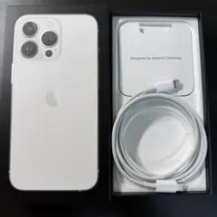 【美品・純正ケーブル付】iPhone 13 Pro シルバー 空箱＆付属品セット