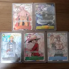 ワンピースカード　シークレットパラレル 5枚セット