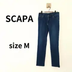 SCAPA スキャパ　スキニーデニムパンツ　38号　Mサイズ　443のサムネイル
