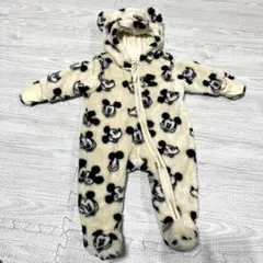h&m ミッキーマウス ボア　ロンパース　アウター　カバーオール
