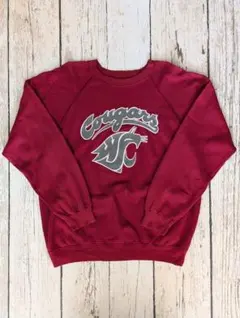 【Hanes】80's〜90's「WSU Cougars」Sweat Shirt