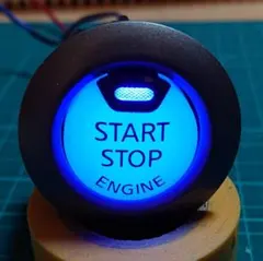 LED打ち替え済 日産/スズキ車用 プッシュスタートスイッチ レインボー/ブルーのサムネイル