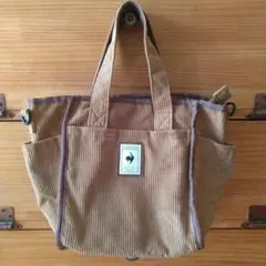 LE COQ SPORTIF ルコックスポルティフトートバッグ コーデュロイ