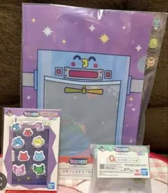 一番くじ　たまごっち　クリアポーチ　デコシール　クリアファイル　セット