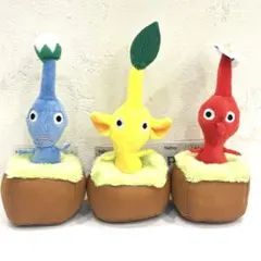ピクミン　引っこ抜きぬいぐるみマスコット　全３種セット