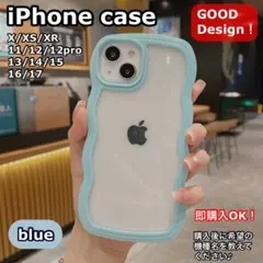 iPhoneケースうねうね×クリアケース韓国風衝撃吸収可愛いパステルスマホケース