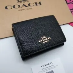 新品　COACH　折り財布　３つ折り財布　レディース　人気の小銭入れ付き