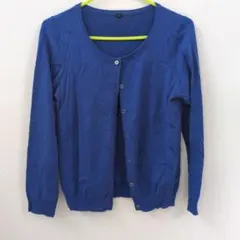 青い長袖カーディガン Lサイズのサムネイル