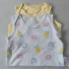 2枚セット 夏用メッシュロンパース90cm